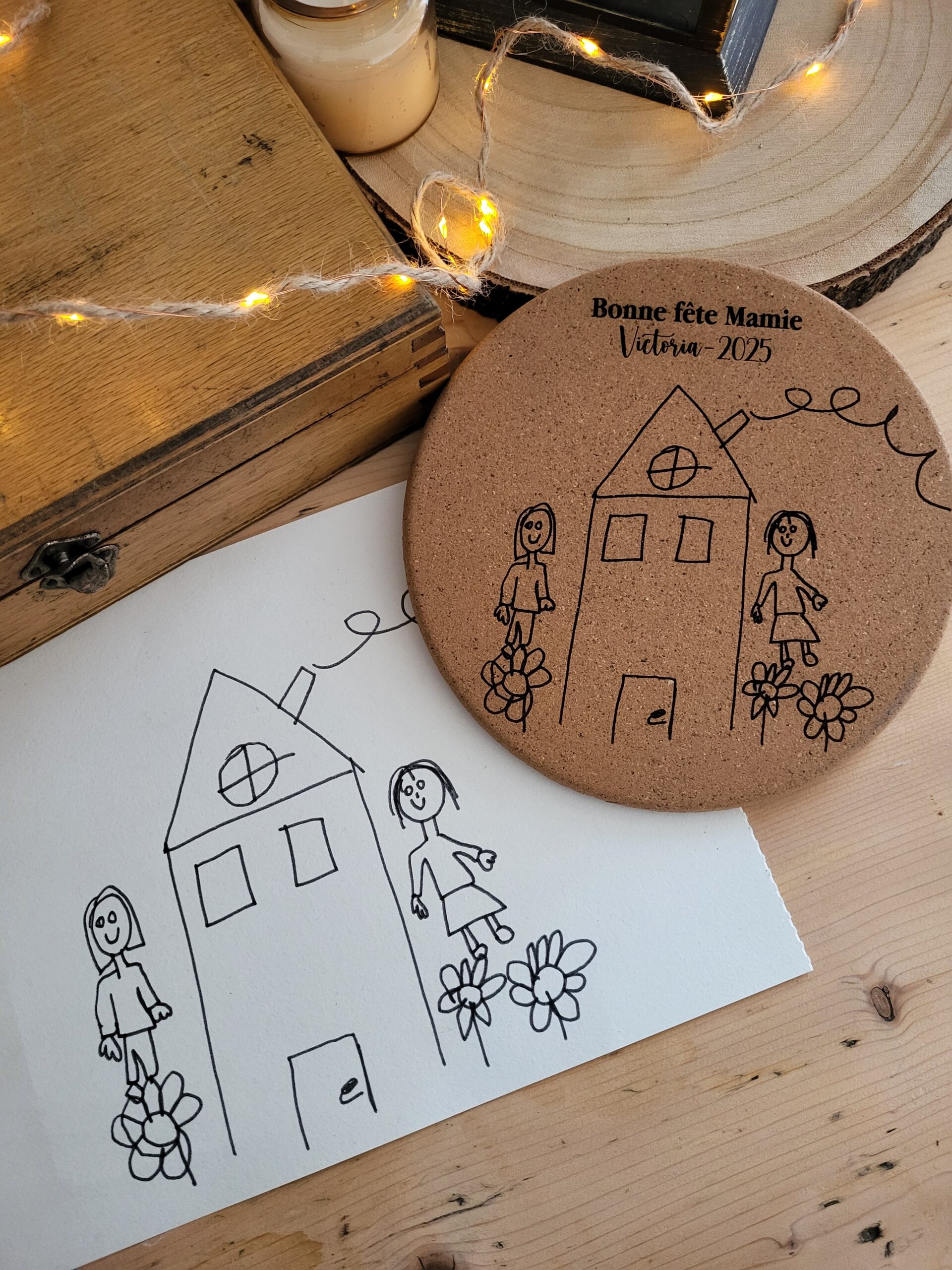 Dessous de verre dessin enfant