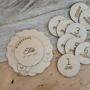 Cartes étapes ourson (naissance - 1 an)